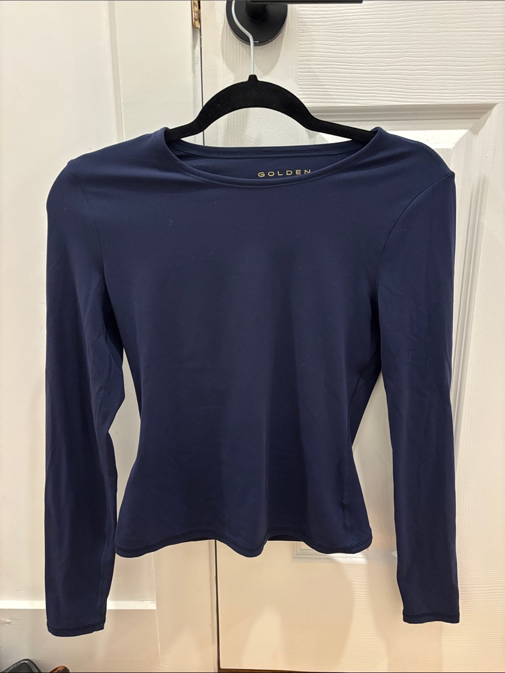 Aritzia Navy Long-Sleeve Athletic Top